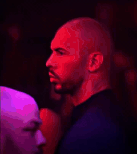 Andrew Tate Stare animated GIF meme template