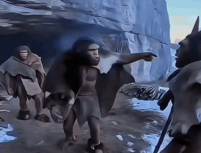 Ice Age Humans animated GIF meme template