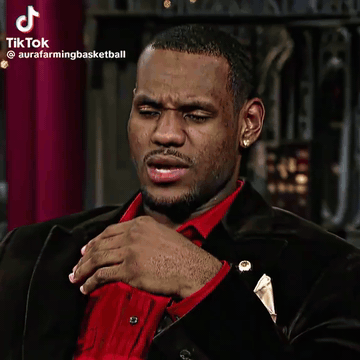 LeBron James Walking on Air animated GIF meme template