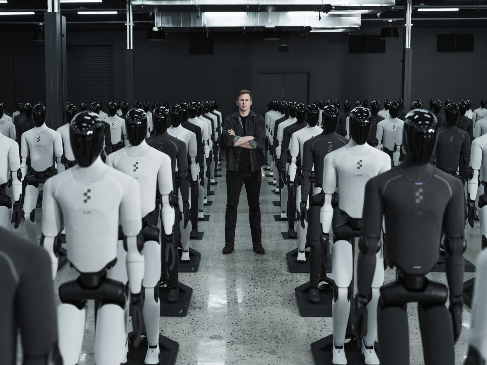 Brett Adcock Figure AI Robot Army blank meme template