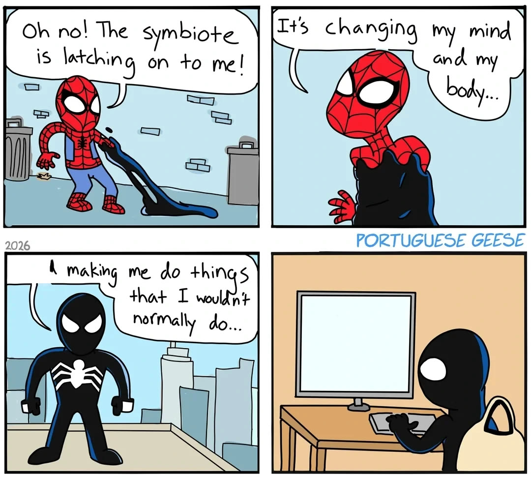Symbiote Making Me Do Things blank meme template