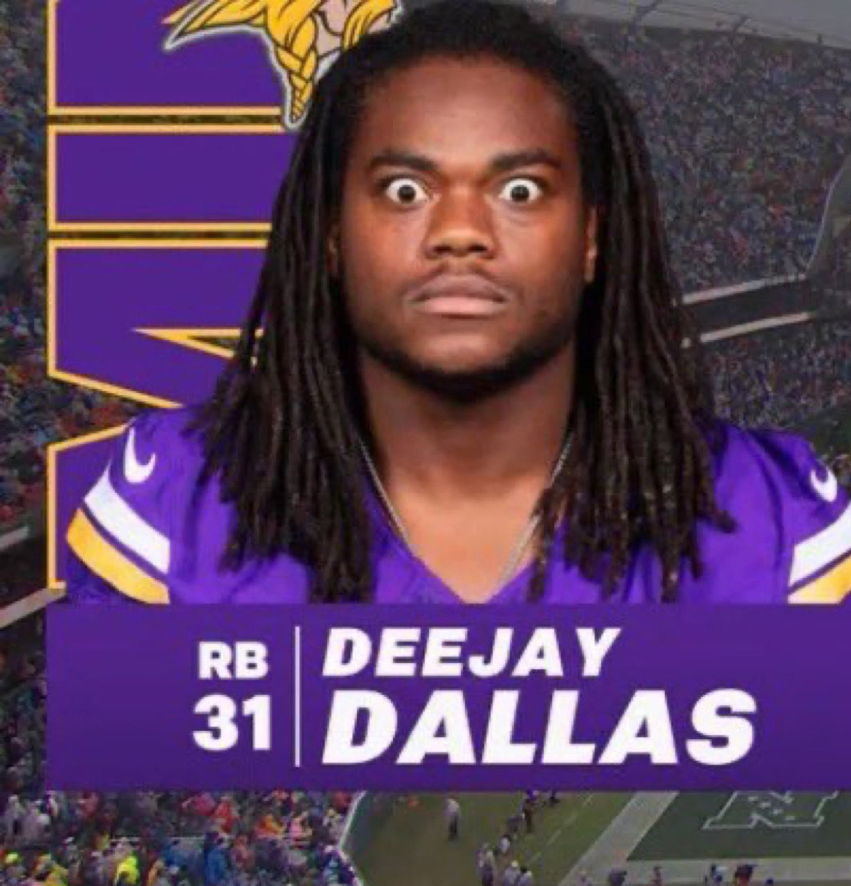 DeeJay Dallas Wide Eyes blank meme template